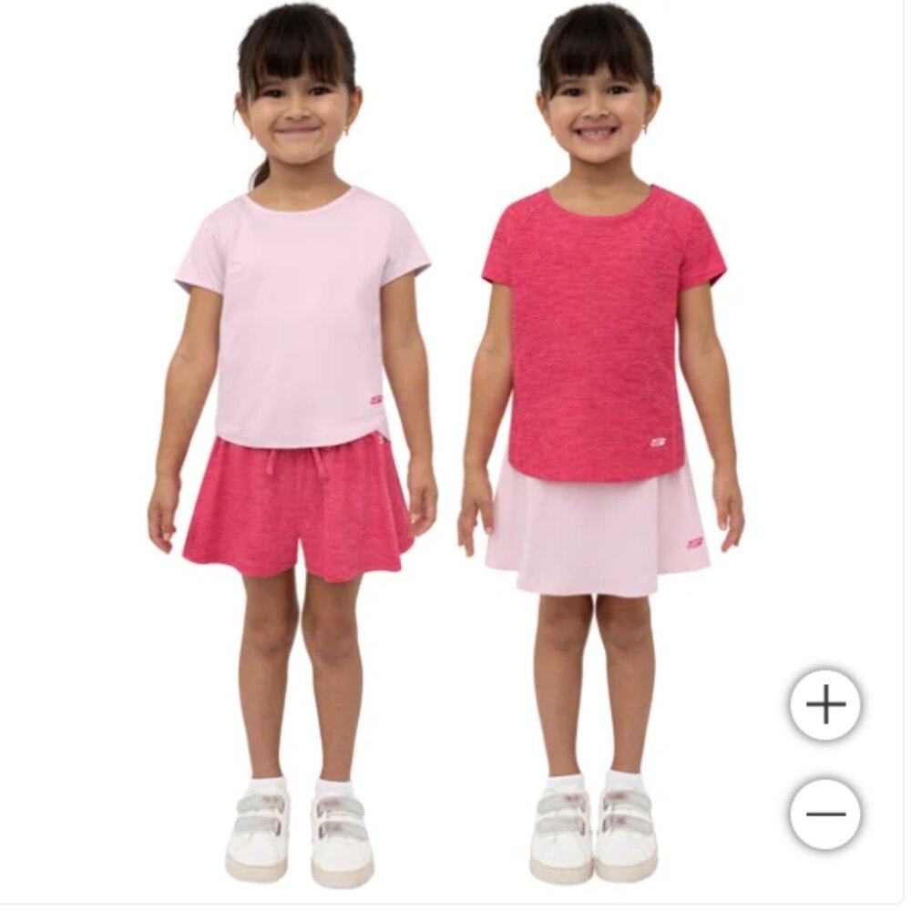 Skechers Kids' 4-piece Active Set Pink Girl 5